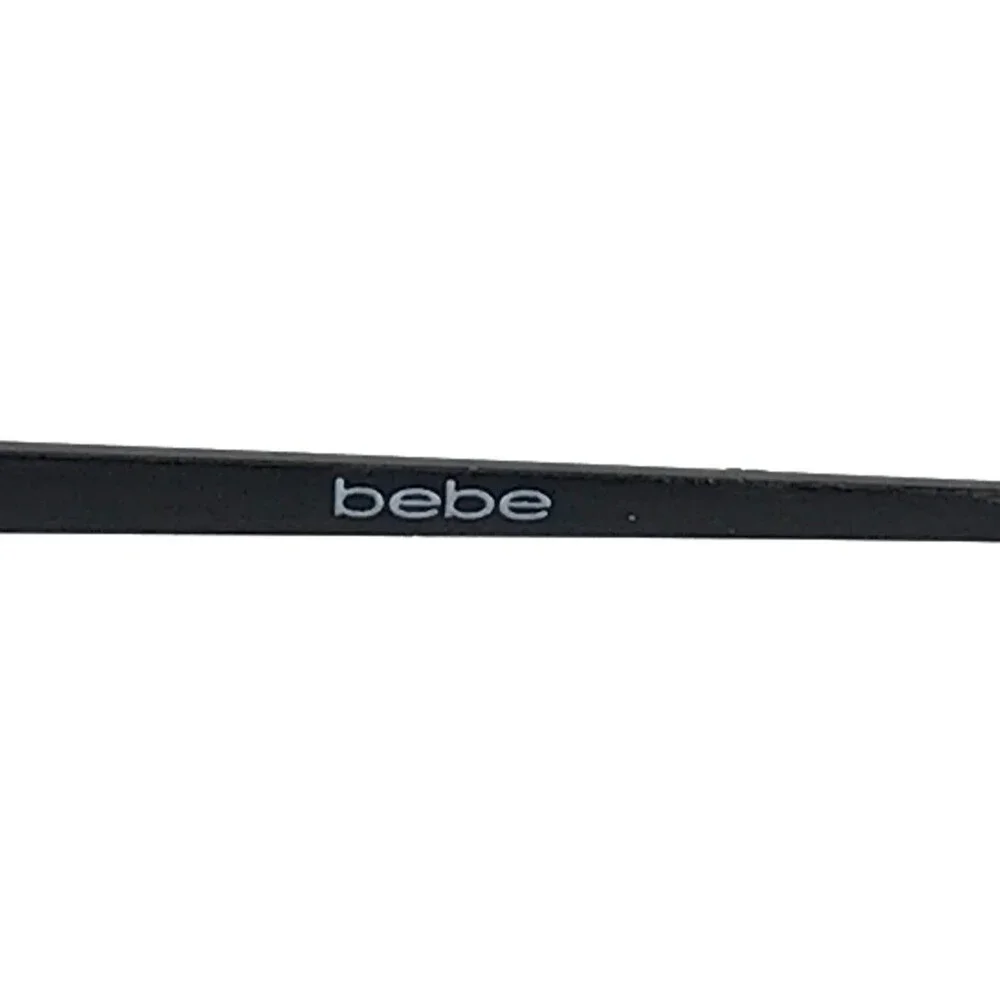Bebe Eyeglasses Frames BB5207 001 JET FLORAL Black Blue Pink Cat Eye 53-16-140